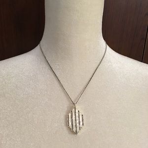 Elizabeth and James Silver Pendant Necklace